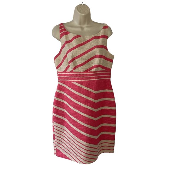 Taylor  Sheath dress Size 10 Barbie Vibes Pink Midi Office  wedding guest - Picture 1 of 7